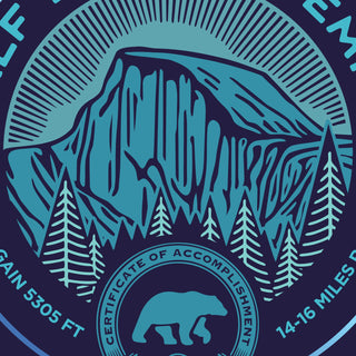 Half Dome Certificate Sticker