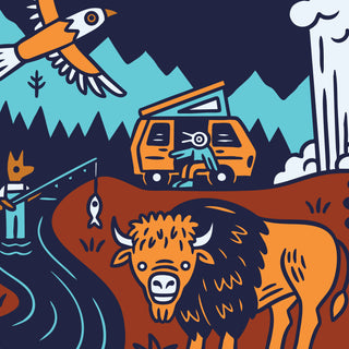 Yellowstone National Park Sticker