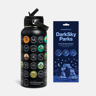 National Park Sticker Bottle | Insulated DarkSky Bundle