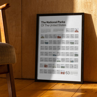National Parks Scratch-off Poster
