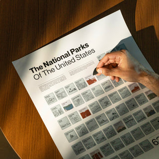 National Parks Scratch-off Poster