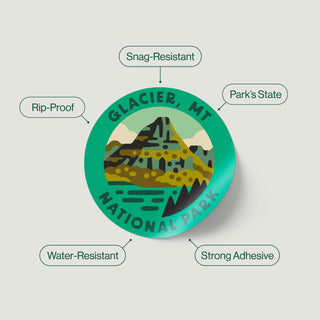 National Park Sticker Bottle | Nalgene - Pine