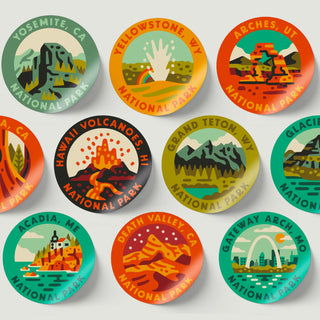 National Park Sticker Bottle | Nalgene - Coal