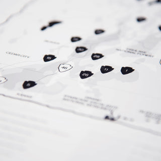 Utah State Parks Map Checklist Poster