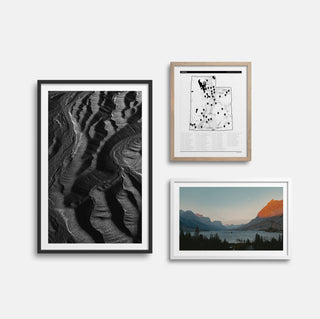 Utah State Parks Map Checklist Poster