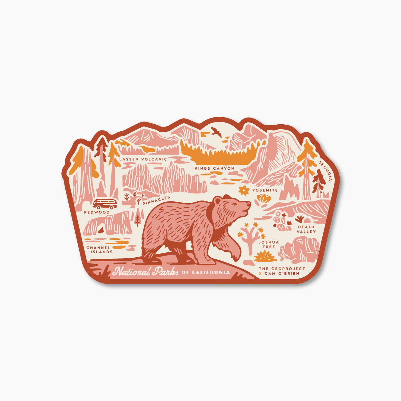 All National Park Sticker Water Bottles - The GeoProject