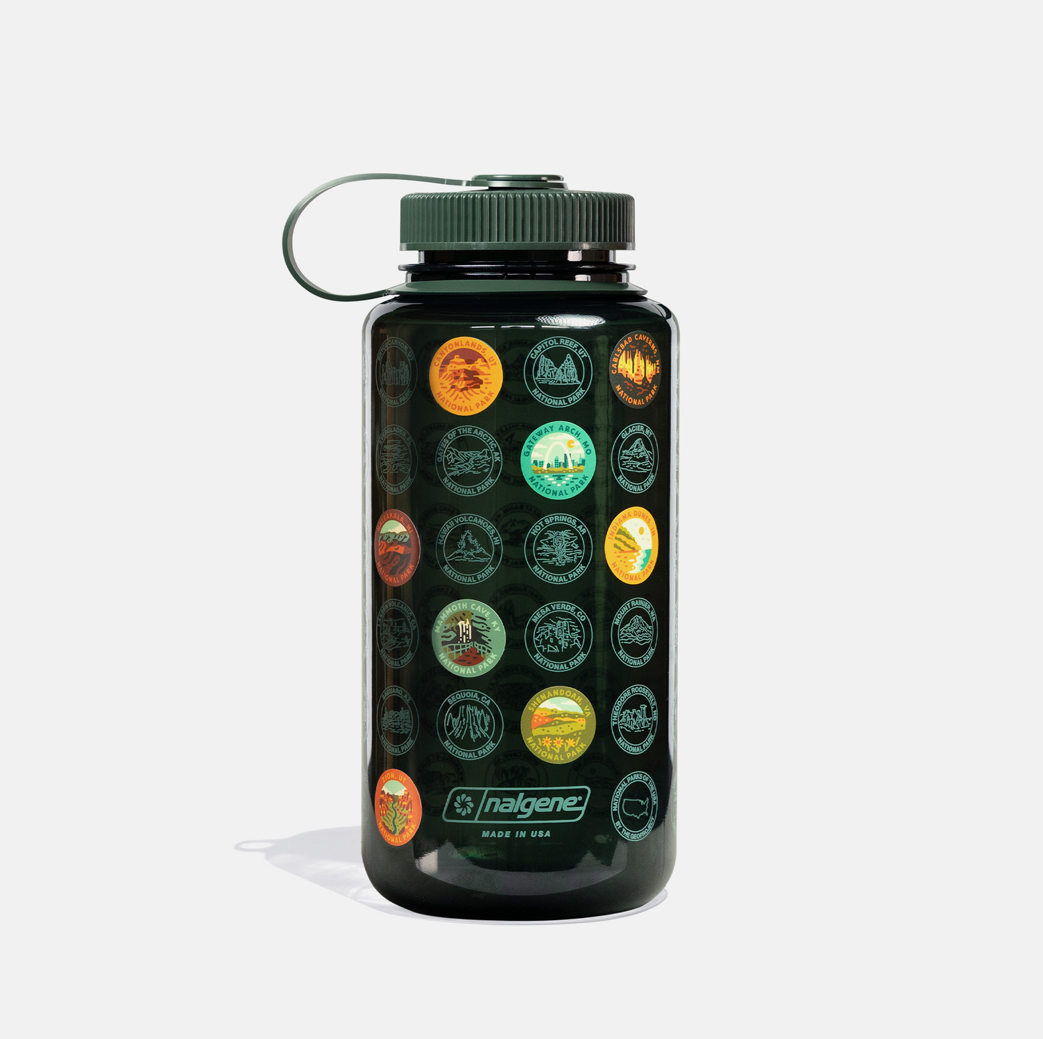 National Park Sticker Bottle | Nalgene - Pine